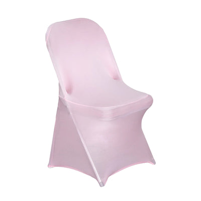Pink chair with sleek design on a plain white background.