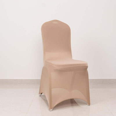 Beige modern chair on a plain white background