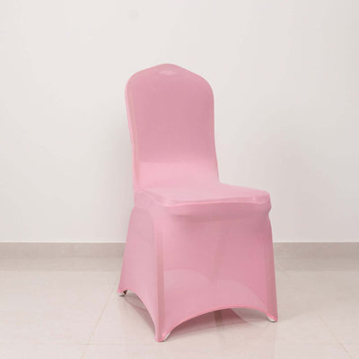 Pink transparent chair on a plain background