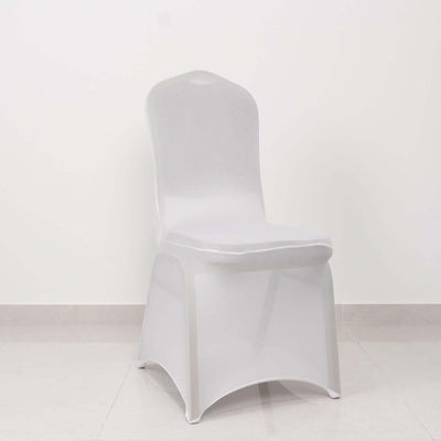 White transparent chair on plain background