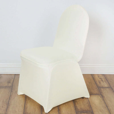 White stretch chair cover for events and weddings