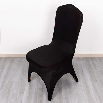 Black chair on a plain backdrop, showcasing its sleek design.