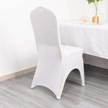 White Premium Stretch Spandex Banquet Chair Cover