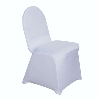 White chair cover, elegant design for events and weddings