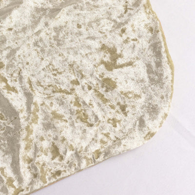 Textured cream velvet fabric with a soft sheen.