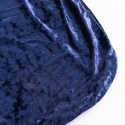 Navy blue velvet fabric with a soft texture and subtle sheen.