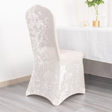 Luxurious and Durable White Banquet Chair Cover