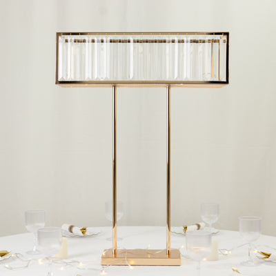 Elegant modern table lamp with crystal details and gold accents