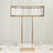 Elegant modern table lamp with crystal details and gold accents