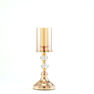 Create Unforgettable Moments with Our 15" Tall Hurricane Glass Tube Candle Holder