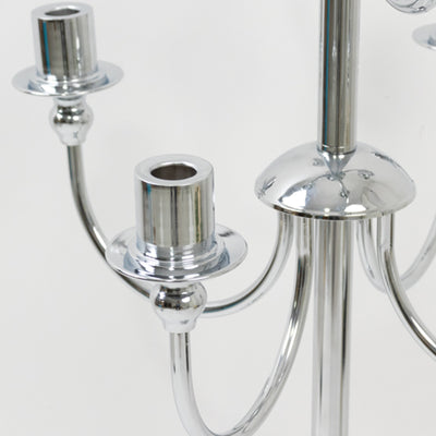 Chrome chandelier candle holder with elegant design