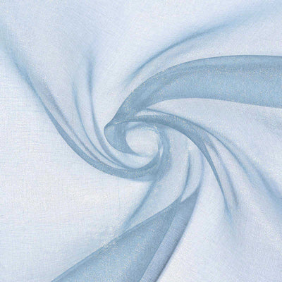 Light blue sheer fabric with a soft, flowing texture.