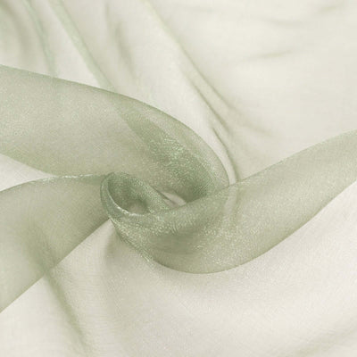 Sheer green fabric with a soft, flowing texture.