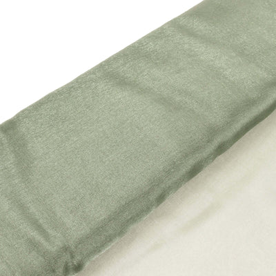 Green textured fabric with a shiny finish