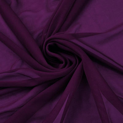 Purple sheer fabric with a delicate mesh texture.