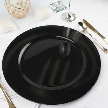 Create a Memorable Dining Experience with Black Acrylic Charger Plates