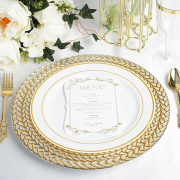 Create a Stunning Table Setting with Clear Round Charger Plates