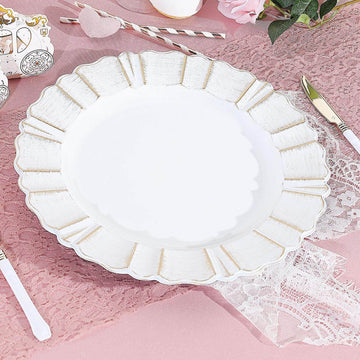 Create Memorable Dining Experiences with White Acrylic Plastic Charger Plates