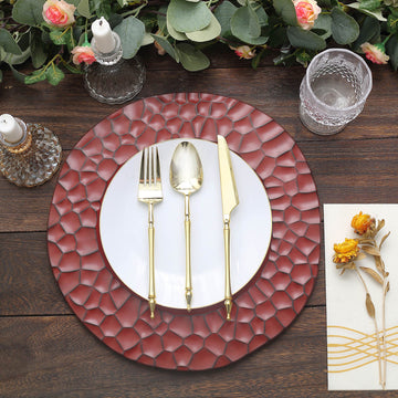 Effortless Style and Convenience with Burgundy Charger Plates