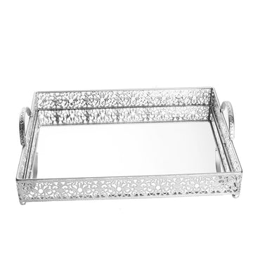 Versatile and Stylish Rectangle Mirrored Tray