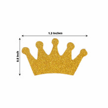 300 Pcs Gold Glitter Princess Crown Paper Confetti, Baby Shower Party Table Scatters