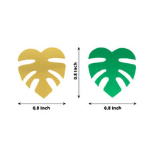 15G Bag | Metallic Green and Gold Tropical Palm Leaf Table Confetti