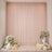 Pastel wedding backdrop with flowers, balloons, and candles