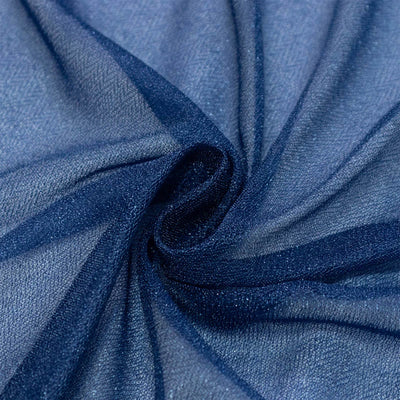 Blue sheer fabric texture with elegant swirls and folds#whtbkgd