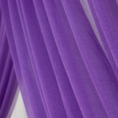 Purple sheer curtains with elegant pleats. #whtbkgd