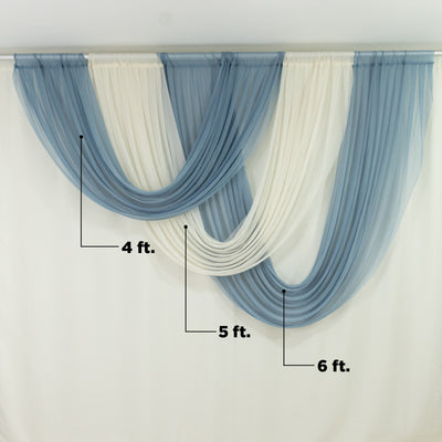 Soft white sheer fabric draped elegantly for versatile styling. 