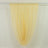 Sheer yellow window curtain panel on rod