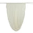 Ivory sheer curtain panel on rod #whtbkgd