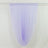 Lavender sheer curtain panel hanging from rod
