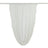 White sheer drapery fabric in a flowing design 