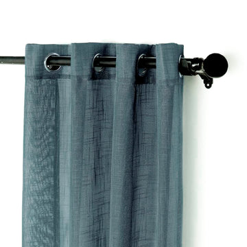 Create an Enchanting Atmosphere with Blue Faux Linen Curtains