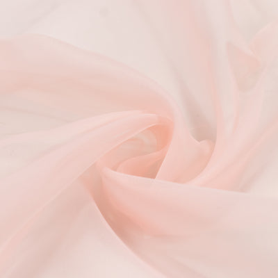 Chiffon Backdrop Curtain Panel 10ft x 14ft - Blush Durable Flame Resistant with Rod Pocket