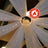 Flame retardant drapery featuring sparkling chandelier decoration.