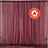 Flame retardant sheer curtains in burgundy color on a backdrop. #whtbkgd
