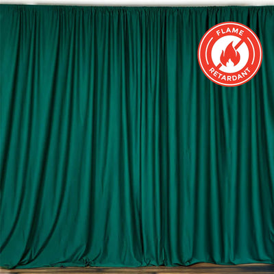 Flame retardant teal backdrop curtain for staging and events #whtbkgd