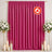 Fuchsia flame retardant curtain backdrop with floral and candle decor