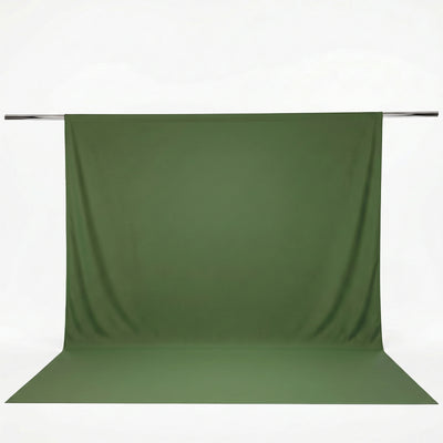 Green photography backdrop with seamless floor and hanging support bar#whtbkgd