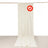 Fire-resistant curtain with logo on a plain white background