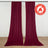 Burgundy flame retardant velvet curtains in a modern room