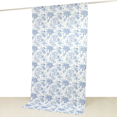Blue floral backdrop for photography and events