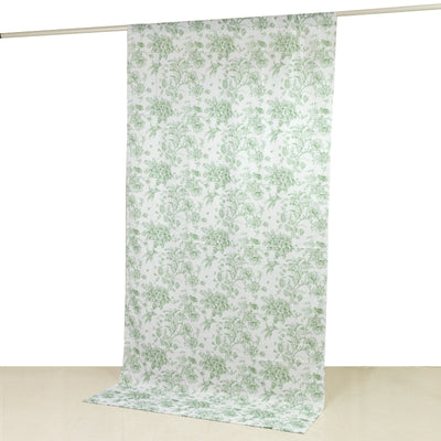 Floral patterned fabric backdrop for photography