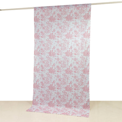 Floral-patterned backdrop for photography or events