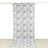 Floral patterned fabric roll on a plain background