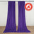 Purple flame retardant stage curtains hanging on a wall
