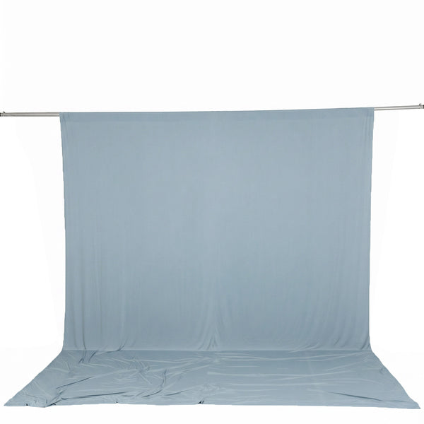 Light blue fabric backdrop on support rod for photography studio#whtbkgd