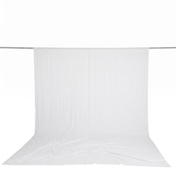 White seamless backdrop with floor sweep on support rod#whtbkgd